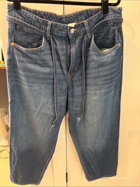 Relaxed Drawstring women’s H&M Jeans in Denim Blue